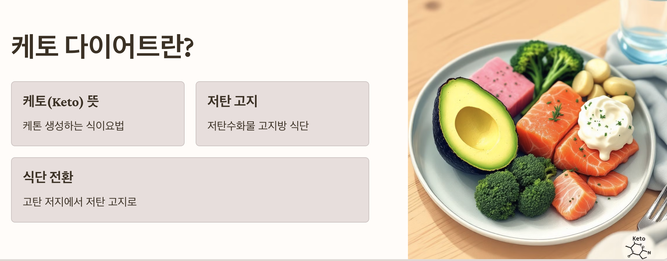 2025년 케토 다이어트: 저탄수화물 고지방 식단의 완벽 가이드 3 케토 다이어트